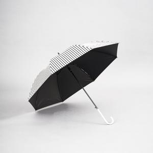 르포엠 밀라노 스트라이프 화이트 자동 우양산 장우산 UYS-005