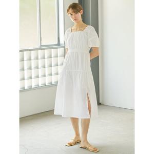 [올리브데올리브]퍼프 소매 A라인 원피스 (OW4MO530)