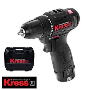 컴팩트 무선 충전드릴 12V KRESS KU202.1 풀세트