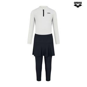 아레나 레나 아동 레저 래쉬가드 세트 A4BG1GS01WHT