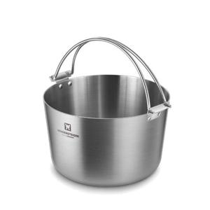 바겐슈타이거 인덕션겸용 통삼중스텐 들통 24cm(크림)