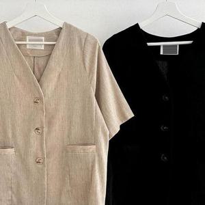 베니노카라린넨자켓 407S361S 빅사이즈 여성의류