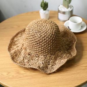 쿨샵 여성 여름 벙거지모자 왕골 비치 밀집 버킷햇