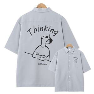 [엠엔씨][MNC] 띵킹 오버핏 반팔셔츠 (MDSS061IN)