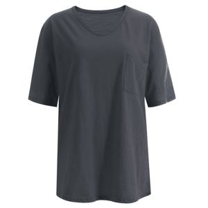 샵앤) 여성 국산 포켓 베이직 오버핏 반팔티 DAI-WSH-1417-차콜