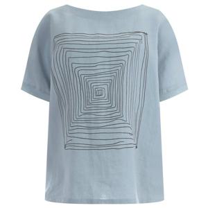 샵앤) 여성 국산 보트넥 린넨 심플 반팔티 LEI-WSH-1460-소라