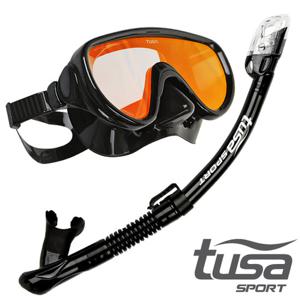투사스포츠 스노쿨링마스크+스노클세트UC-1625MQB BKB