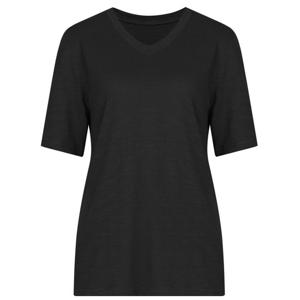샵앤) 여성 국산 슬라브 면 V넥 반팔티 DAI-WSH-0520-블랙