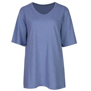 샵앤) 슬럽 면 루즈핏 V넥 반팔티 DAI-WSH-0521-블루