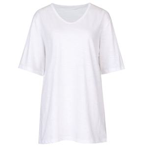 샵앤) 슬럽 면 루즈핏 V넥 반팔티 DAI-WSH-0521-화이트