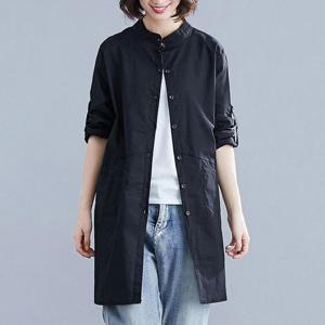 빅사이즈 407 린넨롤업루즈롱남방 DNTJ710