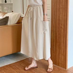 빅사이즈 407 멜리밴딩와이드치마바지 DGOS442