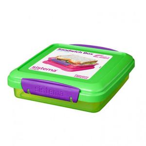 시스테마 트렌드 컬러 샌드위치박스 450ml 그린