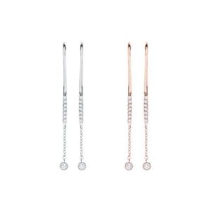 (은침) 스피라레 큐빅 귀걸이