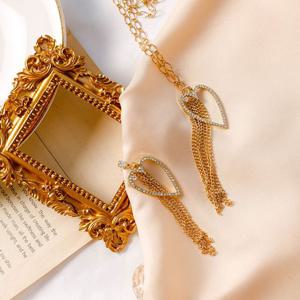 (귀걸이+목걸이) 노아 하트 체인 세트