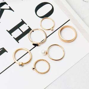 (폭스타일)(6개 1세트) 엔틱 마레 반지