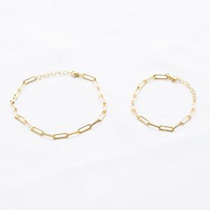 (폭스타일)(팔찌+발찌) (실버) 윌디 체인 세트(W)