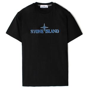 24FW 스톤 엠보 로고  반팔티 블랙 81152NS80 V0029