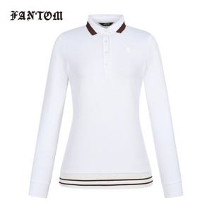 [팬텀] 여성 카라 포인트 긴팔티셔츠