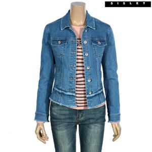 [시슬리]시슬리 기본 청 데님 자켓 SAJKF4431_LB