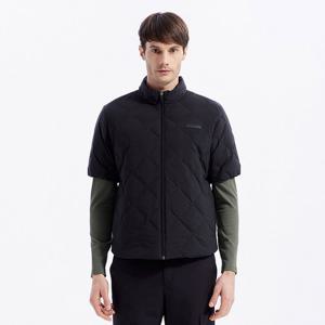 (남성)퀄팅 발열 반소매 경량 덕다운 점퍼_GADW0-MGJ300_BK1