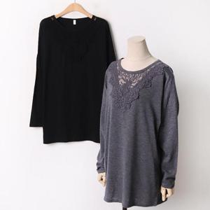 빅사이즈 409 세미가오리레이스티 DMNA870