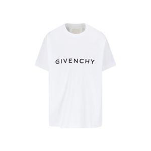 지방시 반팔 티셔츠 BM716N3YAC 100 White