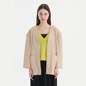 [[세컨스킨]] 하프기장 포켓 가디건 자켓_SW2100