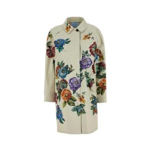 프라다 여성 베이지 면 프린티드 트렌치코트 P658RSOOO14ZV F0036