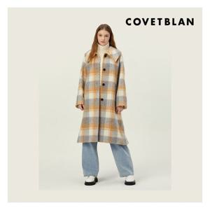 [코벳블랑][COVETBLAN] 빅카라 체크코트(V228MCT201W)