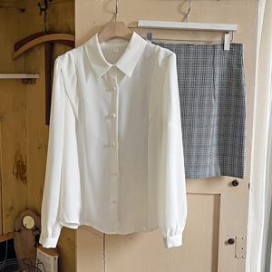 샵앤) 여성 카라넥 퍼프소매 블라우스 REI-WBL-3886-아이보리