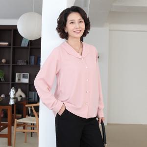 [쉬즈마담]T57203 꽃잎 빅카라 블라우스 엄마옷