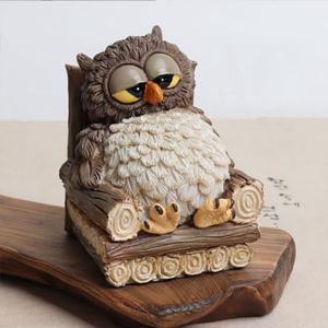 쉬고있는 부엉이 소품인형