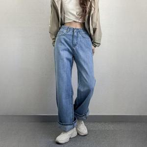 빅사이즈 410 와일드데님부츠컷진 DLOP001