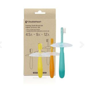 더블하트 유치 브러쉬 세트(4.5개월부터)/칫솔세트