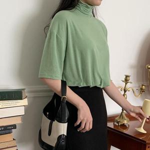 빅사이즈 410 울프릴폴라윈터반팔티 DMOQ181