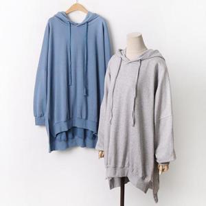 빅사이즈 411 언발박시스트링후드티 DRAA793