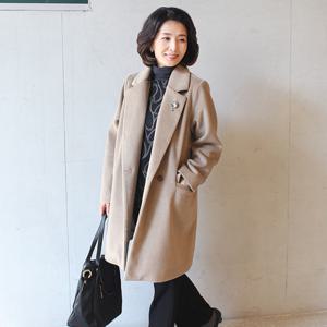 [쉬즈마담]J31617 드뮤어 2단포켓 더블 울코트 엄마옷