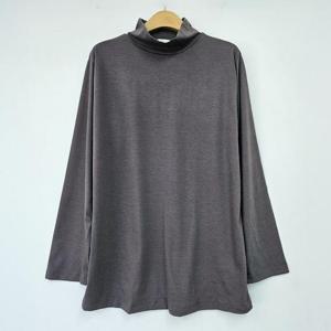 빅사이즈 411 노을반넥폴라슬림스판티 DLDT171