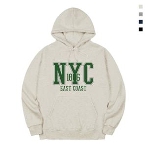 [폴앤폴]NYC1866 기모 오버핏 남여공용 후드티