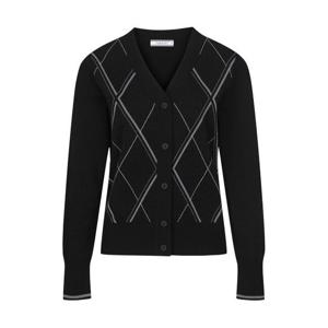 [톨비스트](여성)아가일 패턴 V넥 가디건_GADF8-WSC700_BK1