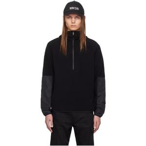 25 FW 몽클레어 남성 블랙 집업 후드티 242111M202086