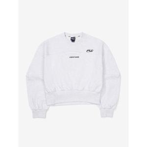 [휠라(프리미엄)](SM) 자수 면혼방스트레치 컷아웃 맨투맨(FS2POF3154F_WTM)