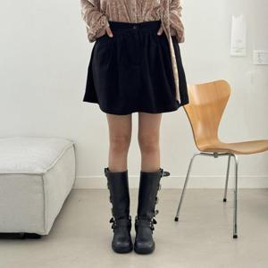 빅사이즈 411 반해골덴프릴팬츠스커트 DLTT332