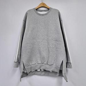 빅사이즈 412 유니소매라인언발맨투맨 DEMT364