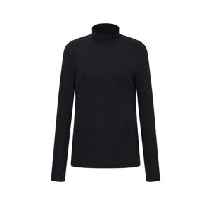 헤지스 골프 여성 24SS 클리어런스스테디셀러자카드 패턴 하이넥 티셔츠 (BLACK) WWTS4A702BK