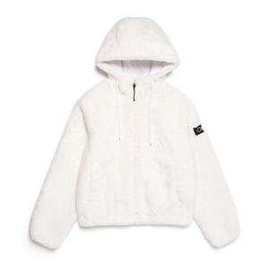 내셔널지오그래픽 N244UFJ100 페이크퍼 후드 집업 WHITE