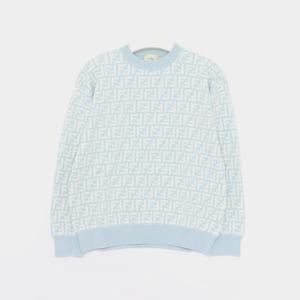 펜디키즈 25SS FF로고 울 남아 니트 JUG186 AQUH F1R4Q/12A