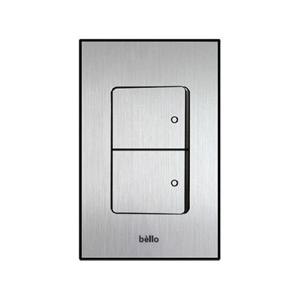 벨로 실버헤어라인 전기 전등 1로 2구 스위치