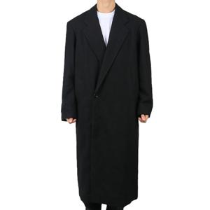 르메르 남성 맥시 더블 브러시드 울 코트 블랙 CO1074 LF1306 999